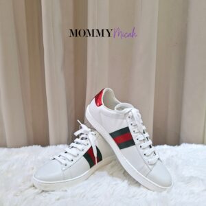Gucci Ace Bee Web Stripe White Sneakers