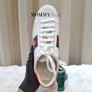 Gucci Ace Bee Web Stripe White Sneakers