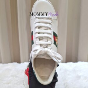 Gucci Ace Bee Web Stripe White Sneakers
