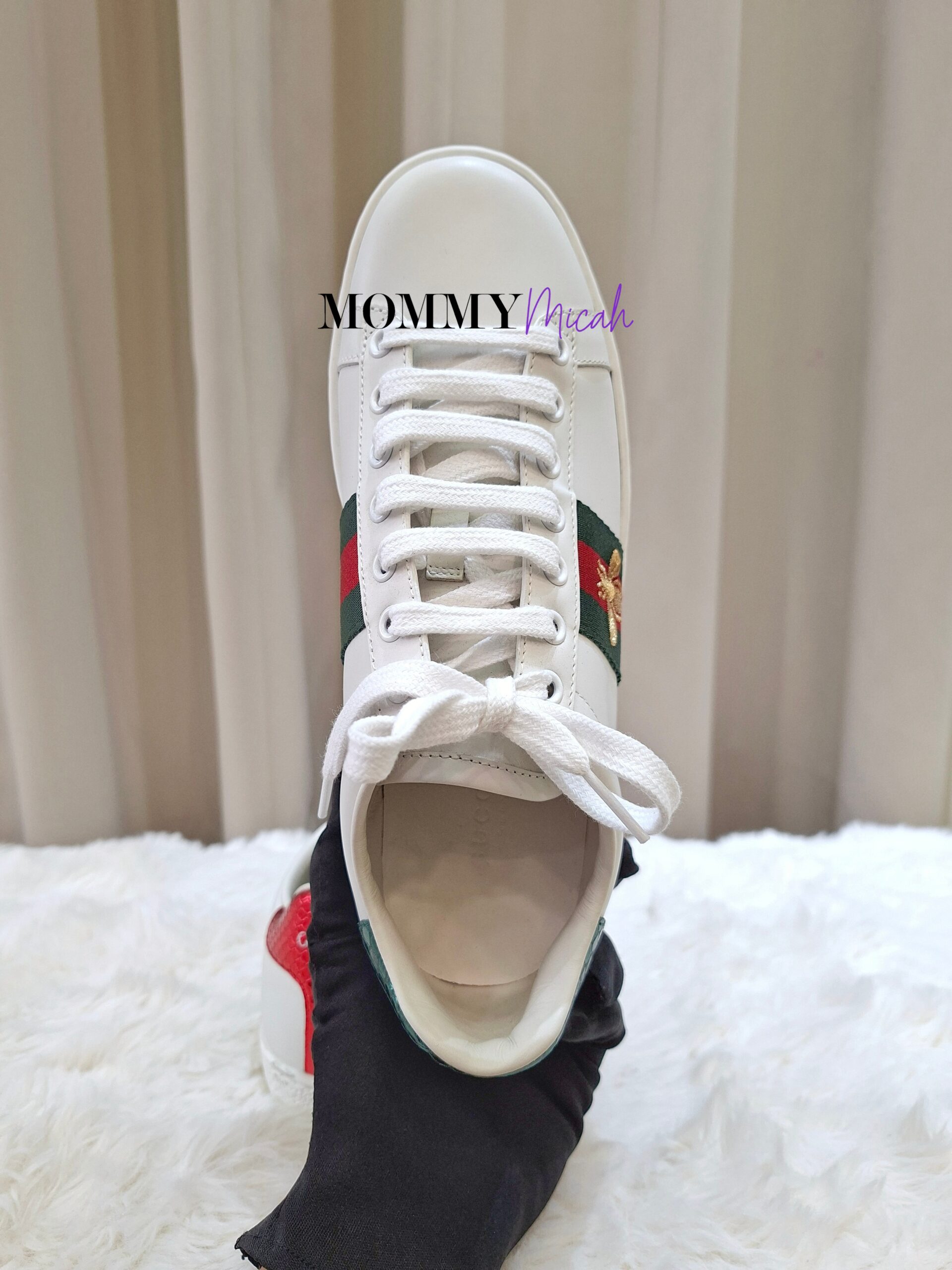Gucci Ace Bee Web Stripe White Sneakers Gucci Ace Bee Web Stripe White Sneakers