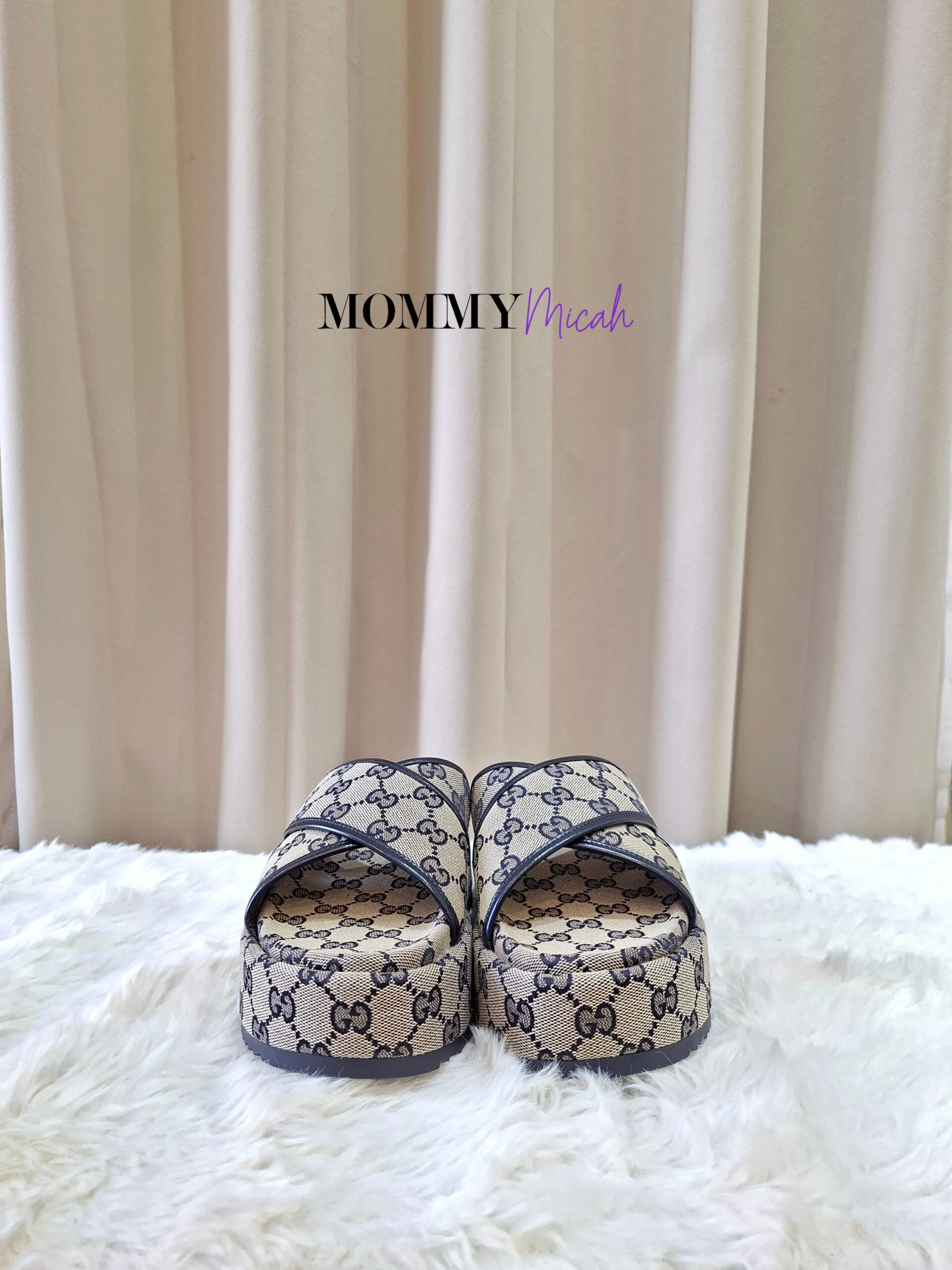 Gucci GG Platform Slide Sandals Gucci GG Platform Slide Sandals