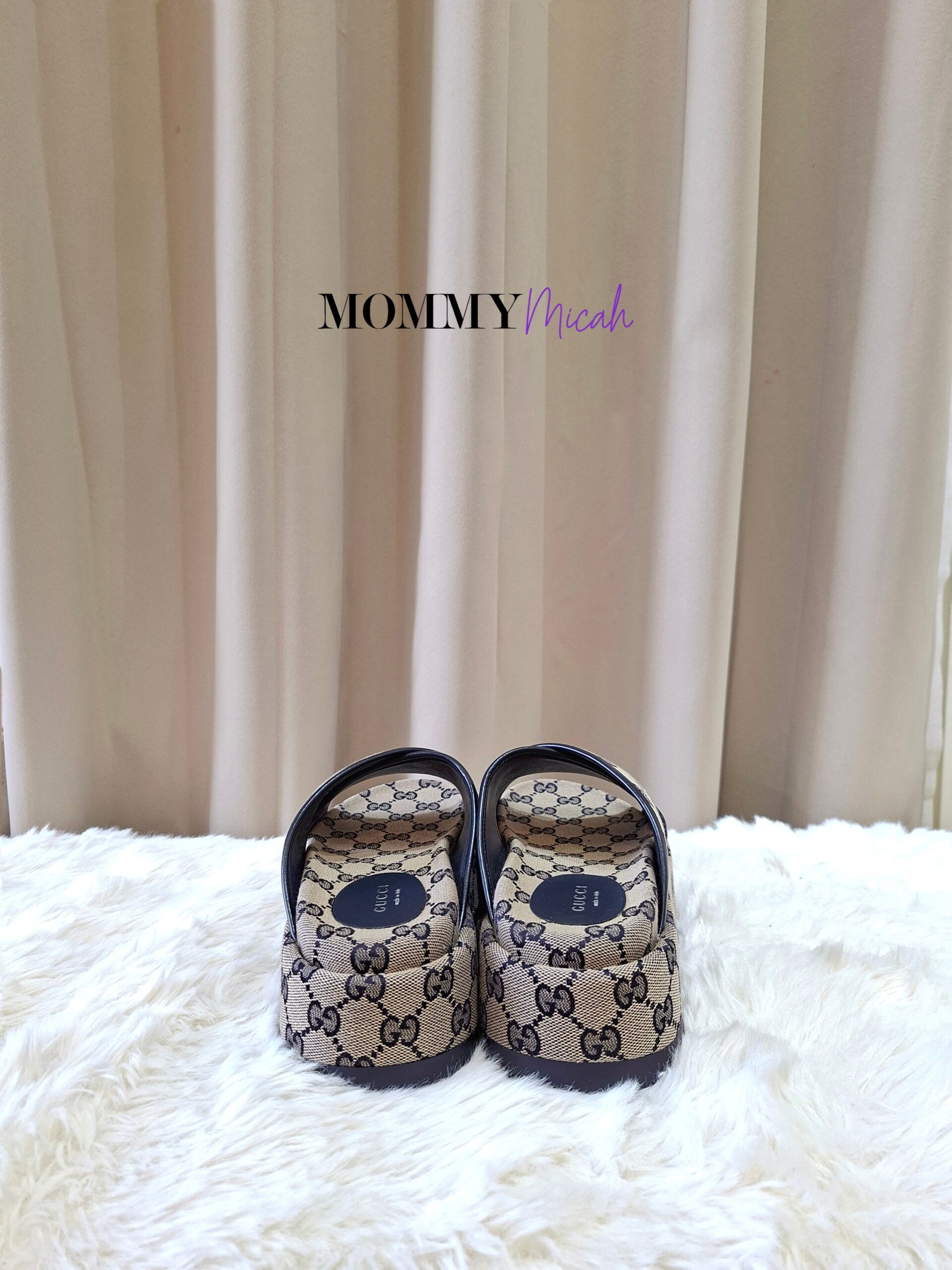 Gucci GG Platform Slide Sandals Gucci GG Platform Slide Sandals