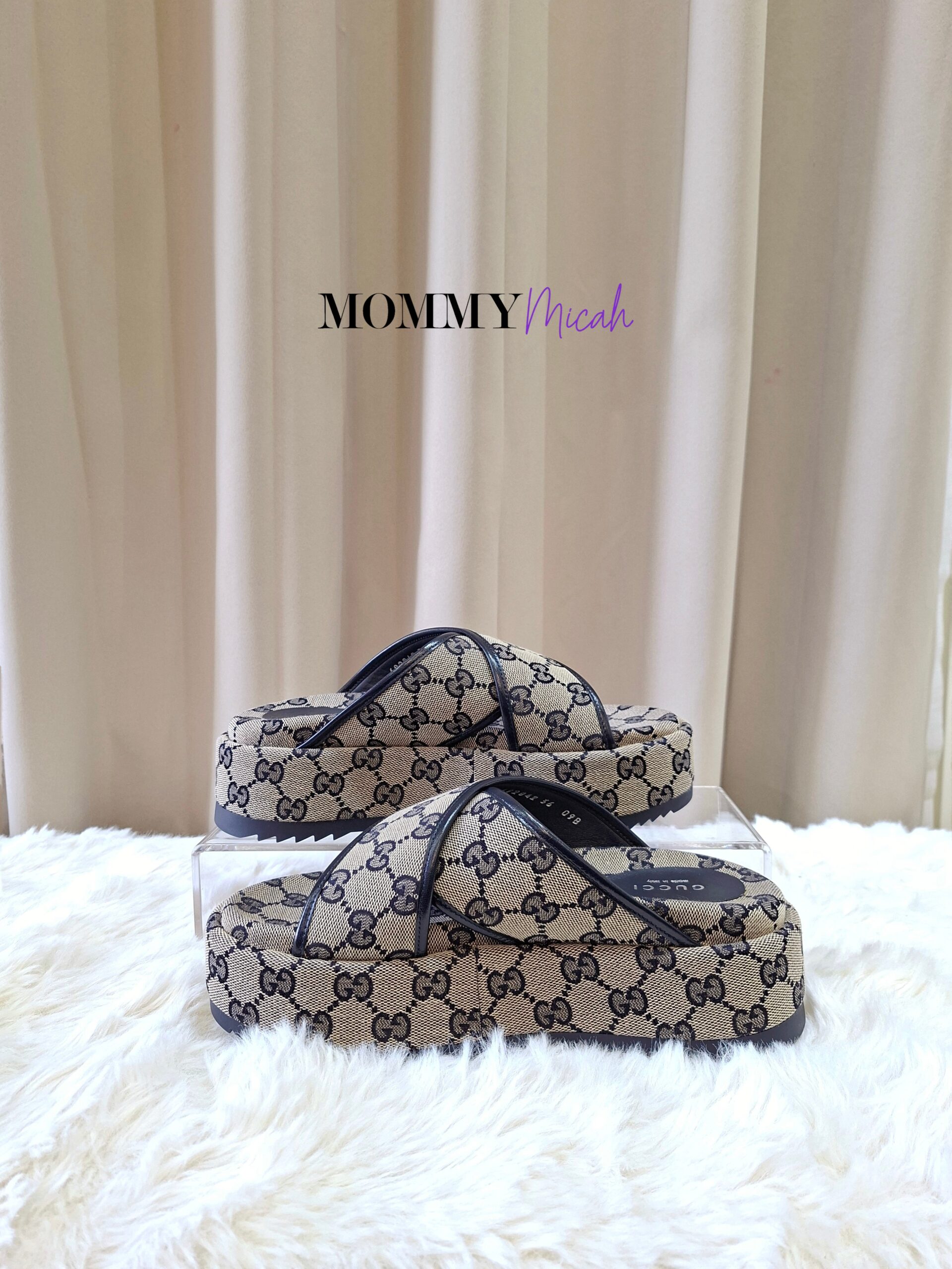 Gucci GG Platform Slide Sandals Gucci GG Platform Slide Sandals