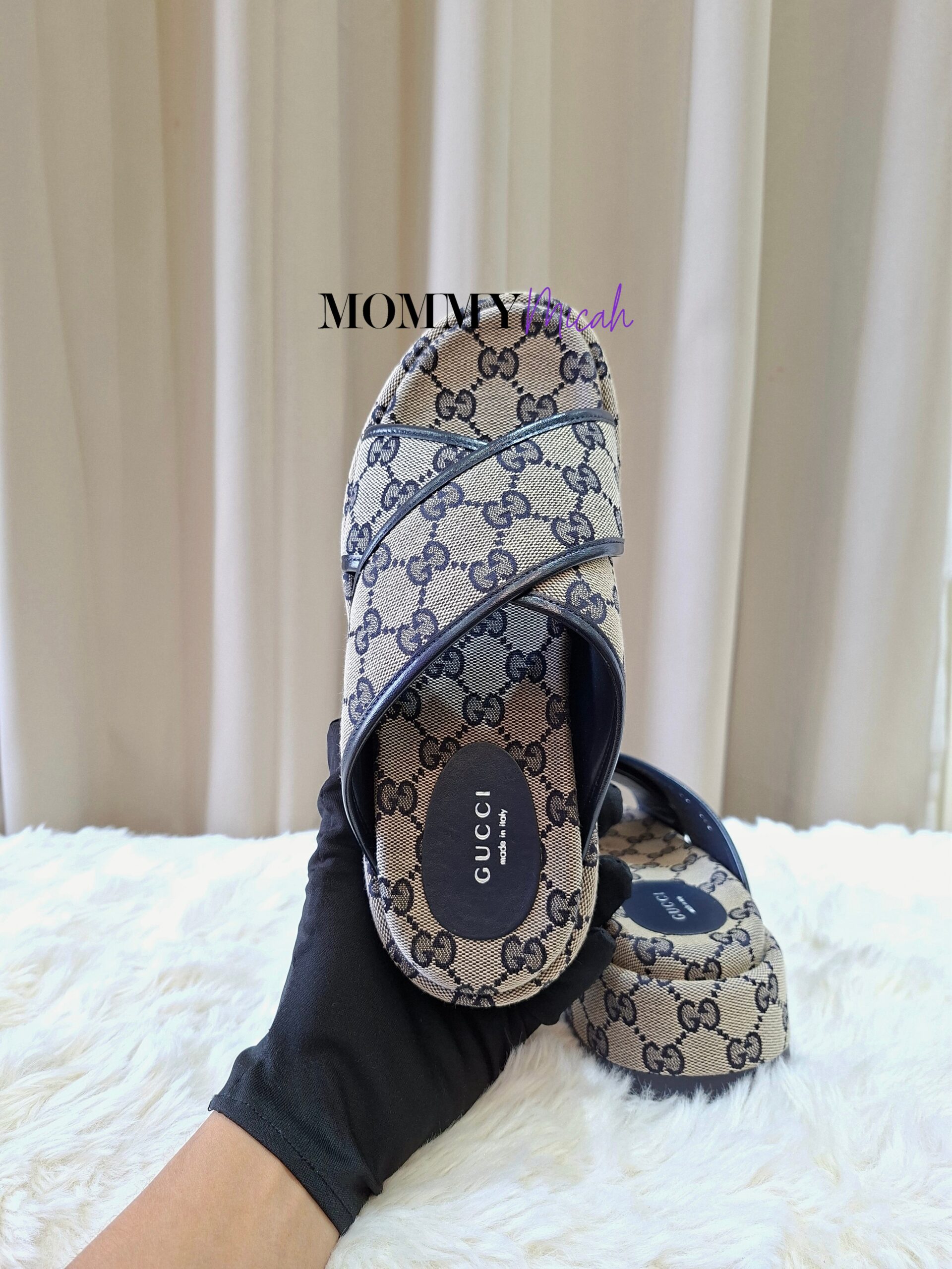 Gucci GG Platform Slide Sandals Gucci GG Platform Slide Sandals