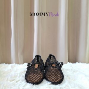 Alaia Fishnet Ballet Flat Shoes