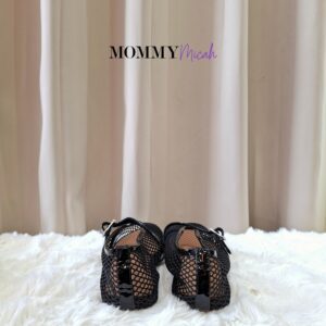 Alaia Fishnet Ballet Flat Shoes
