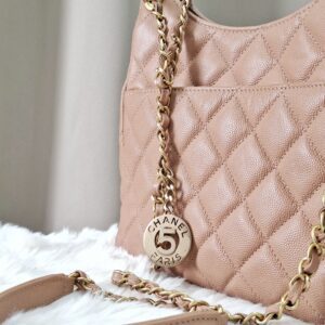 Chanel Wavy CC Hobo Bag
