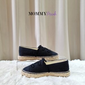 Chanel Espadrille Black Canvas