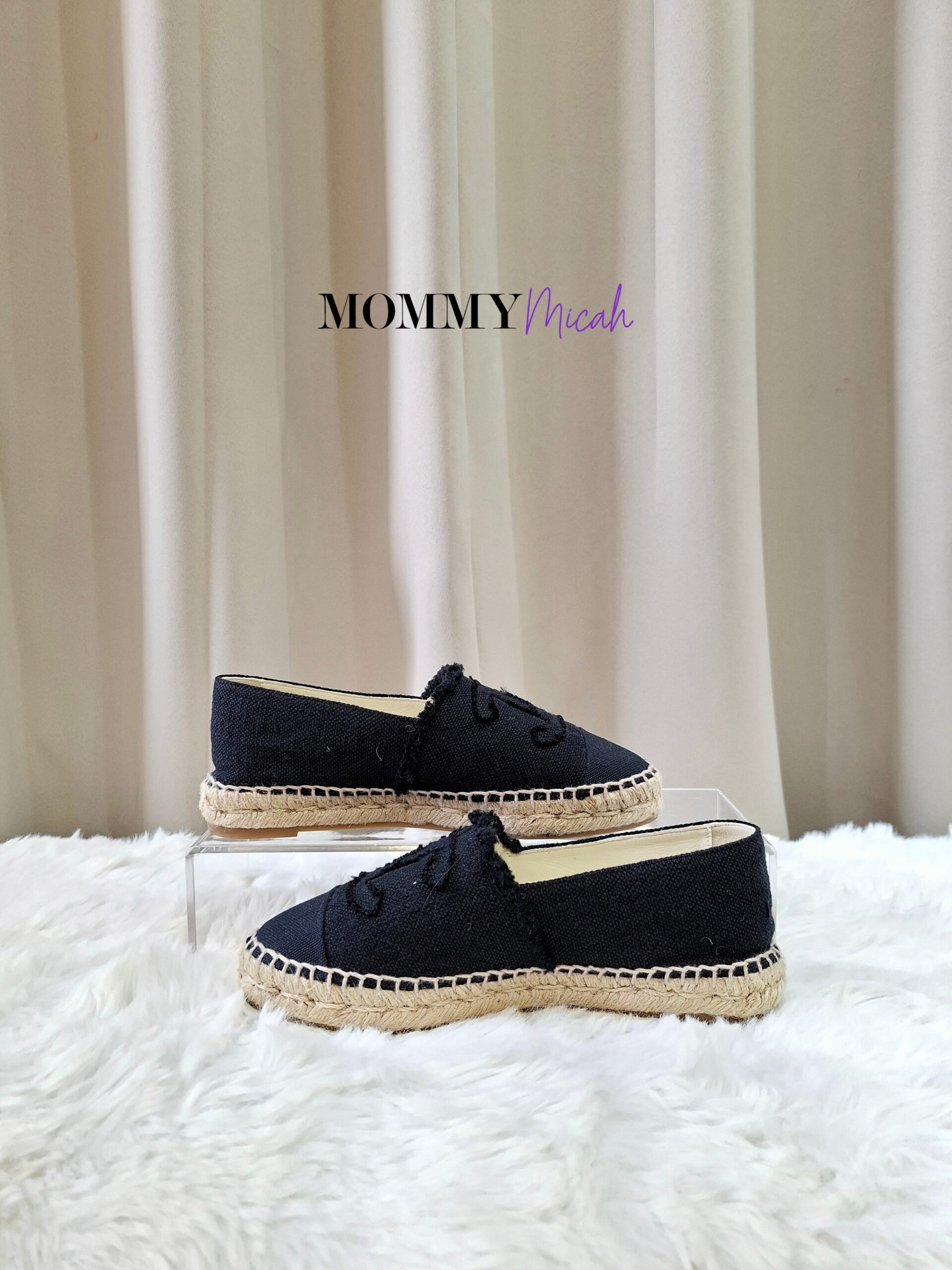Chanel Espadrille Black Canvas Chanel Espadrille Black Canvas
