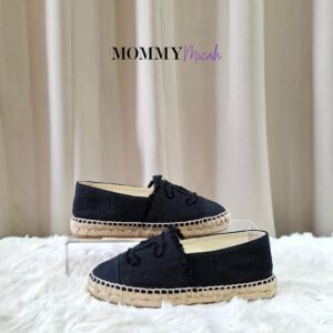 Chanel Espadrille Black Canvas