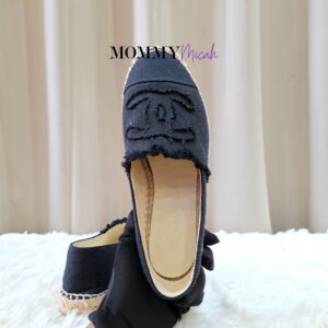 Chanel Espadrille Black Canvas