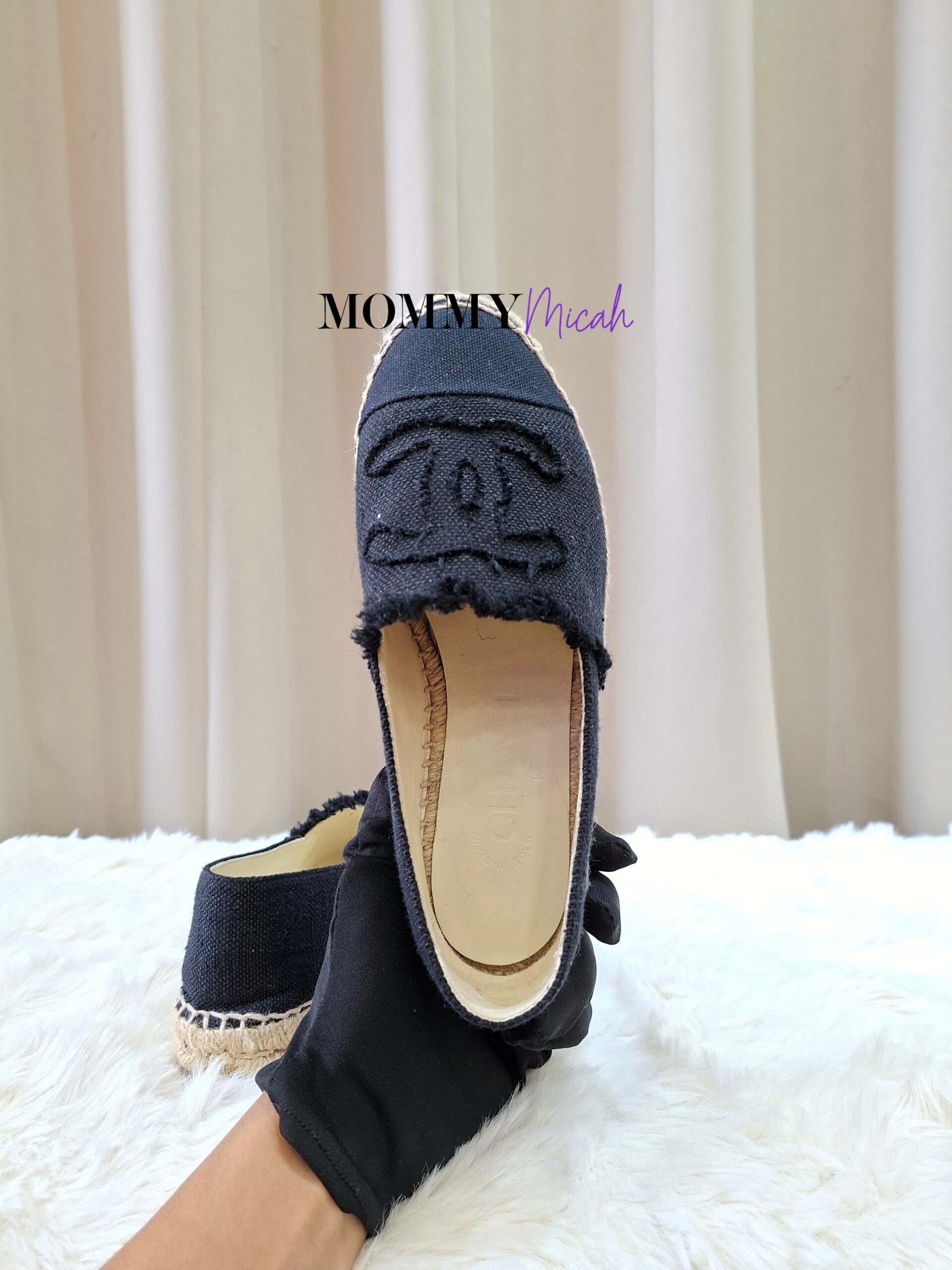 Chanel Espadrille Black Canvas Chanel Espadrille Black Canvas
