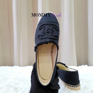 Chanel Espadrille Black Canvas