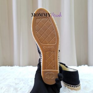 Chanel Espadrille Black Canvas