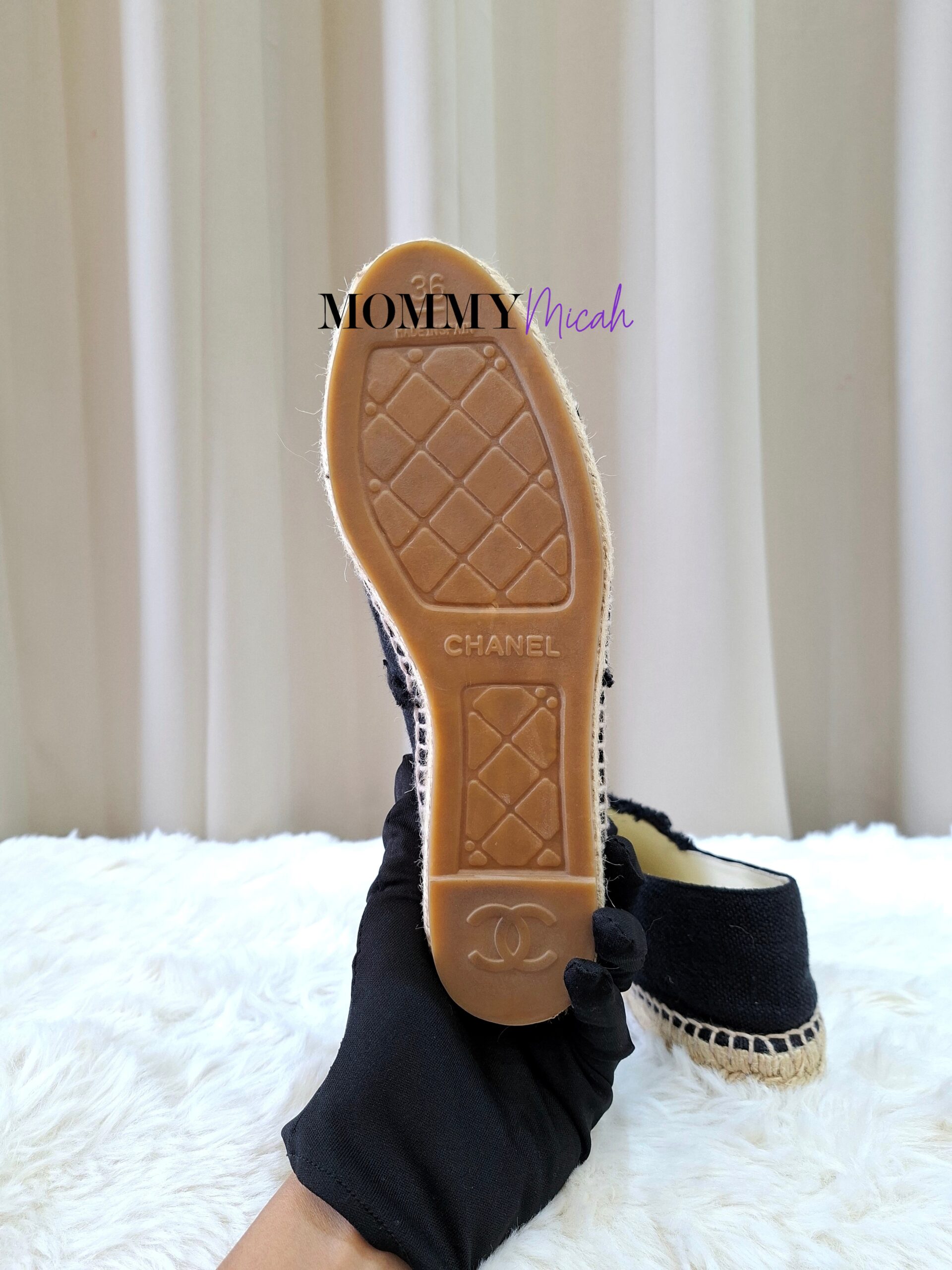 Chanel Espadrille Black Canvas Chanel Espadrille Black Canvas