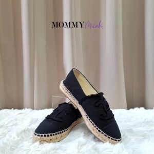 Chanel Espadrille Black Canvas