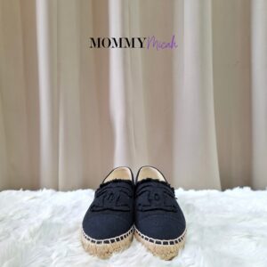 Chanel Espadrille Black Canvas