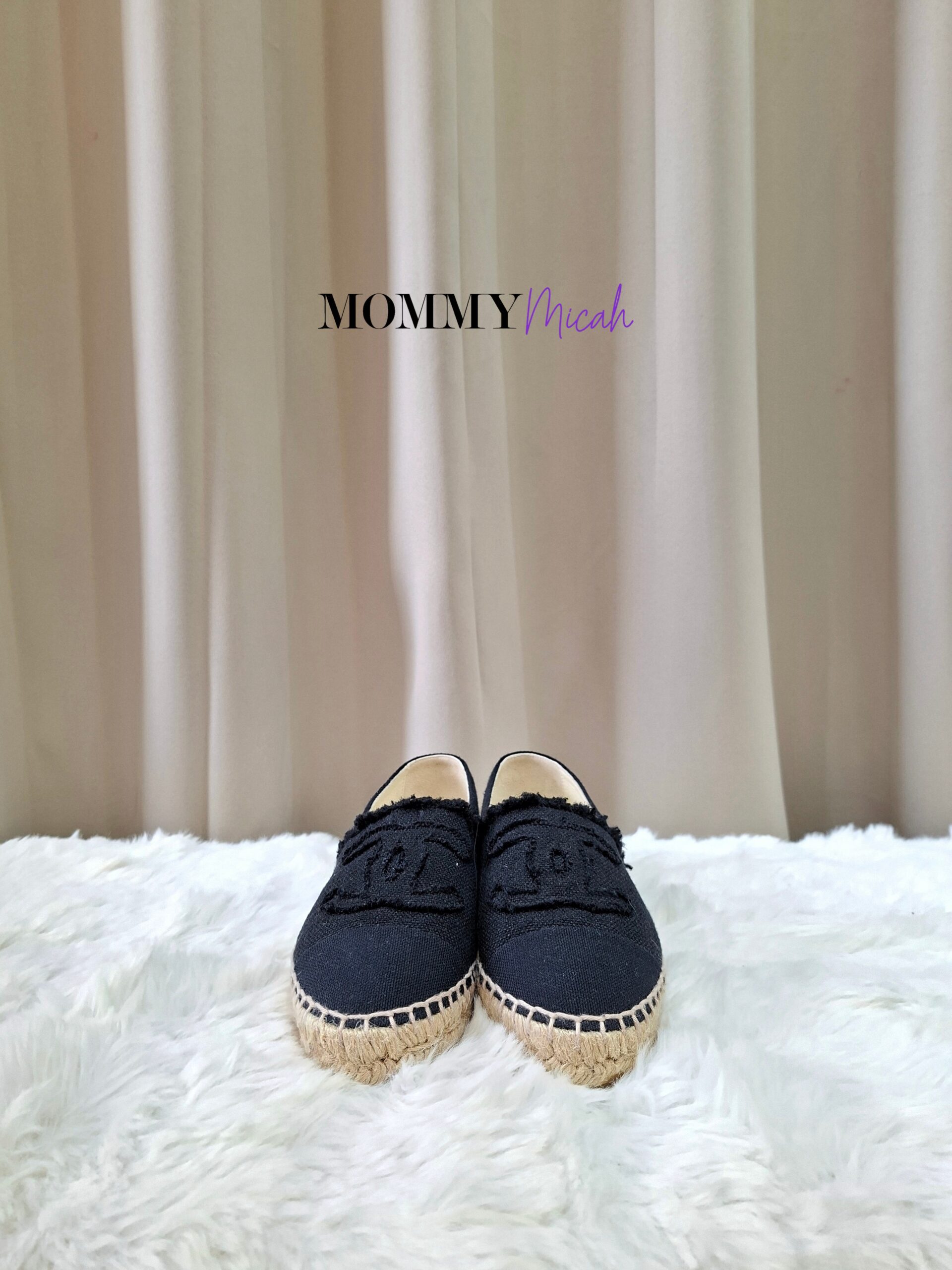 Chanel Espadrille Black Canvas Chanel Espadrille Black Canvas