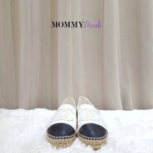 Chanel Espadrille White/Black Leather