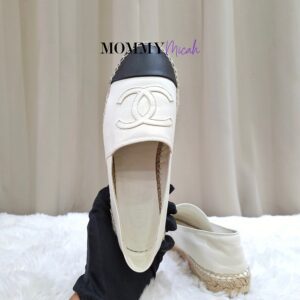 Chanel Espadrille White/Black Leather
