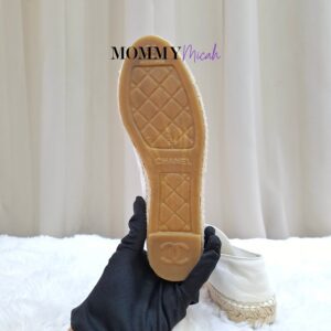 Chanel Espadrille White/Black Leather