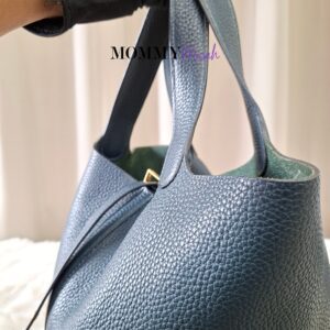 Hermes Picotin 22 Vert Cypress GHW