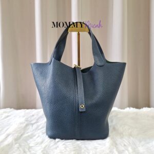 Hermes Picotin 22 Vert Cypress GHW