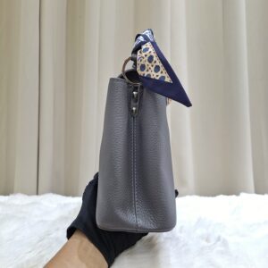 LV Capucines BB Grey Embellished Crown Flowers