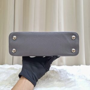LV Capucines BB Grey Embellished Crown Flowers