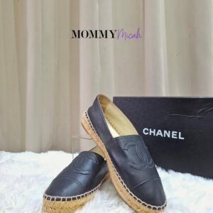 Chanel Espadrille Black Leather