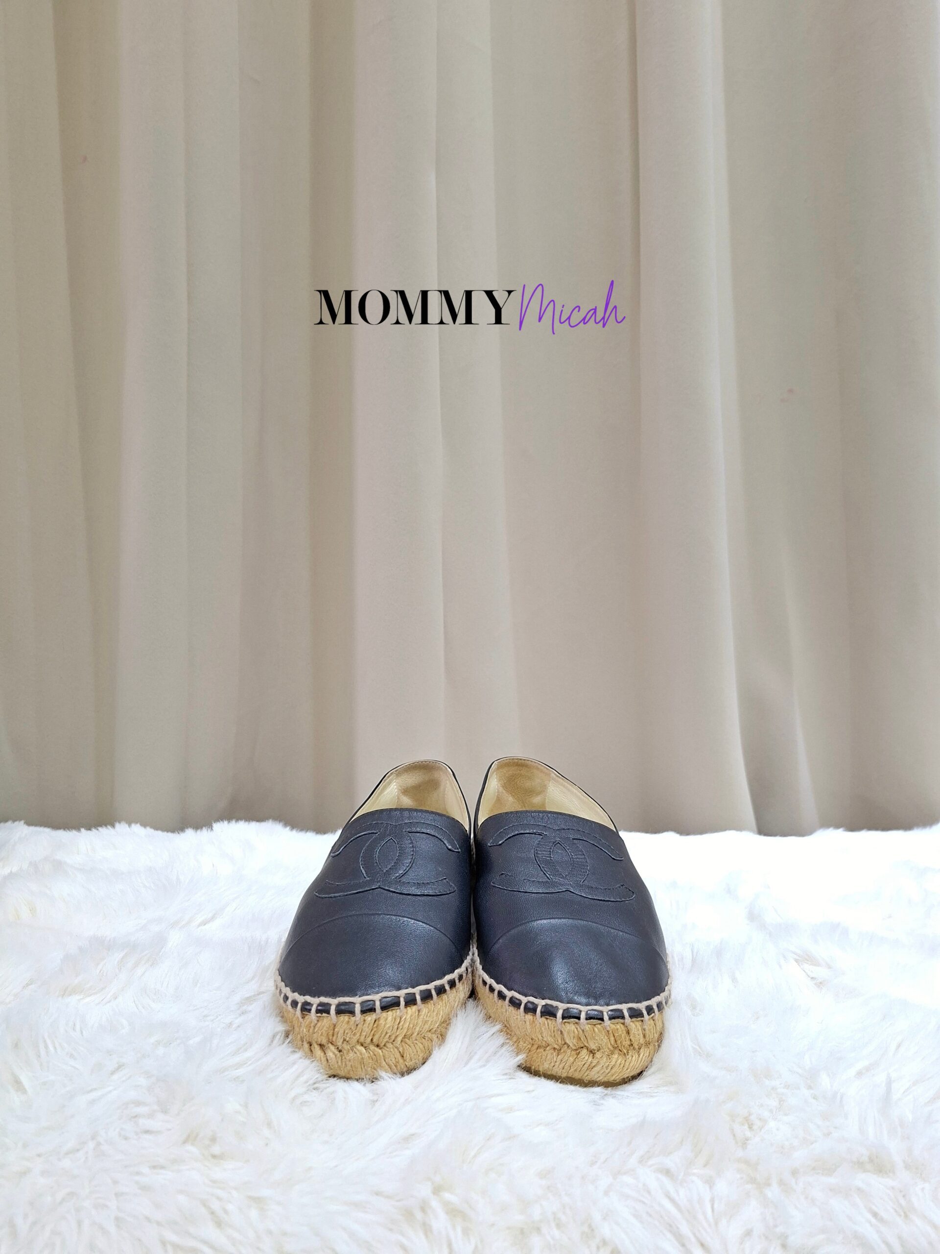 Chanel Espadrille Black Leather Chanel Espadrille Black Leather