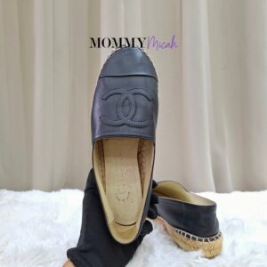 Chanel Espadrille Black Leather
