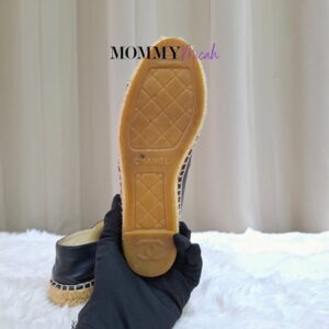 Chanel Espadrille Black Leather