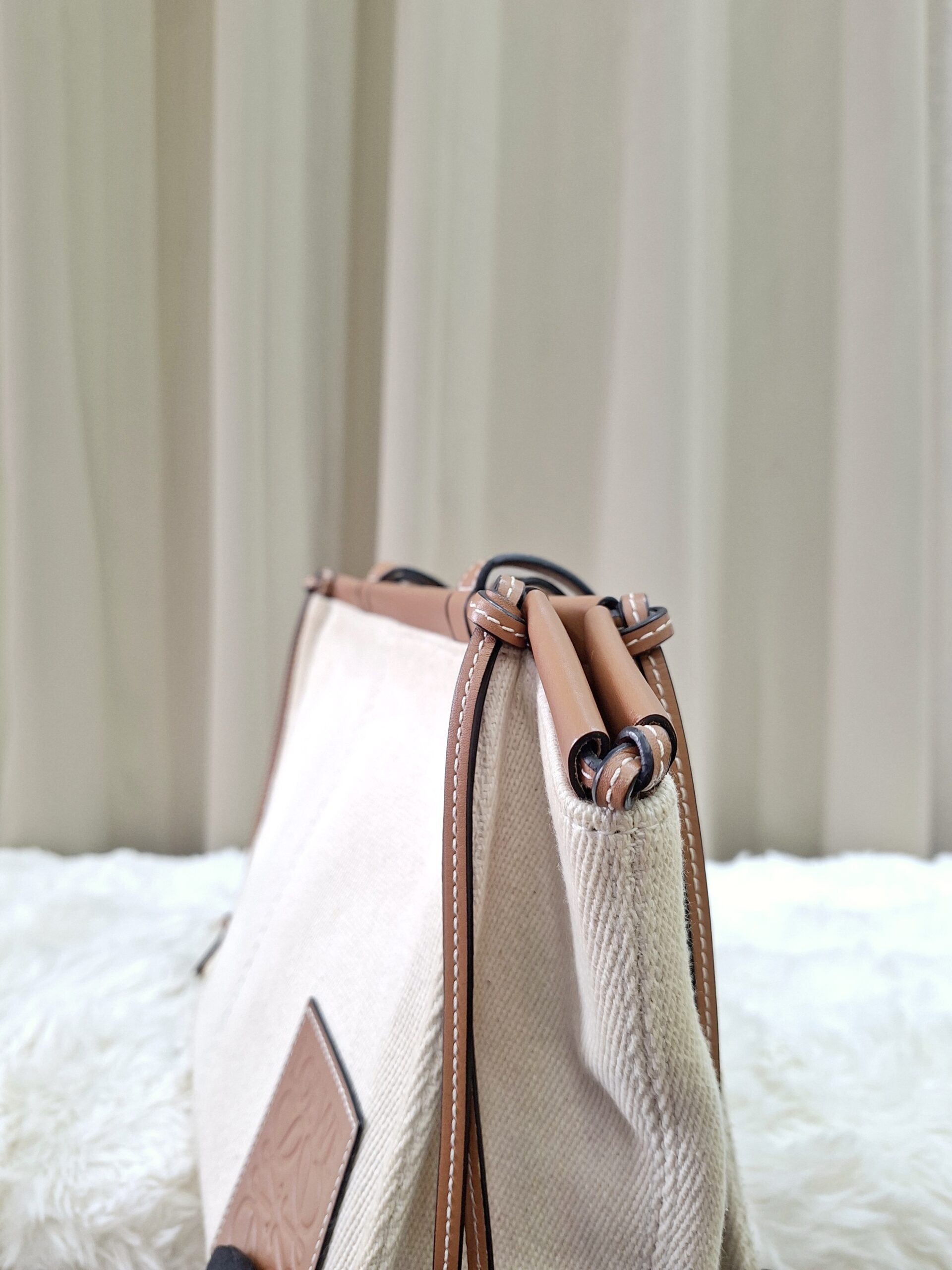 Loewe Cushion Tote Bag Small Beige Loewe Cushion Tote Bag Small Beige