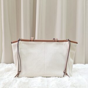 Loewe Cushion Tote Bag Small Beige