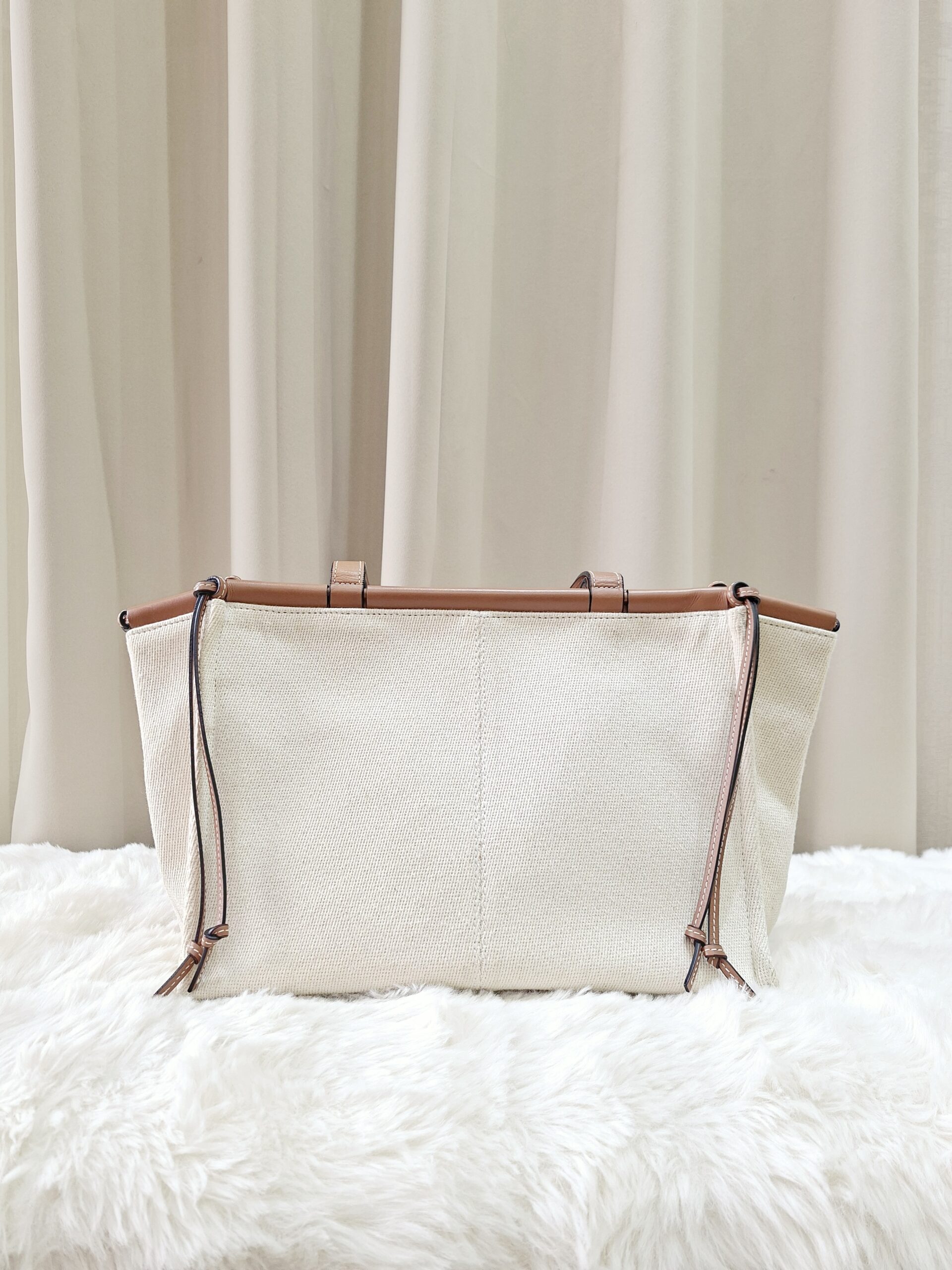 Loewe Cushion Tote Bag Small Beige Loewe Cushion Tote Bag Small Beige