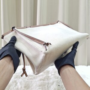 Loewe Cushion Tote Bag Small Beige