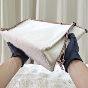 Loewe Cushion Tote Bag Small Beige
