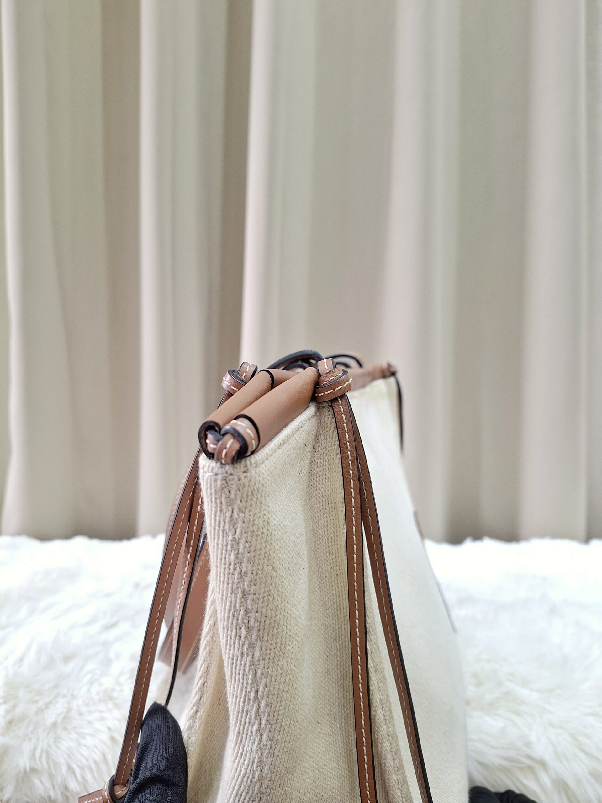 Loewe Cushion Tote Bag Small Beige Loewe Cushion Tote Bag Small Beige