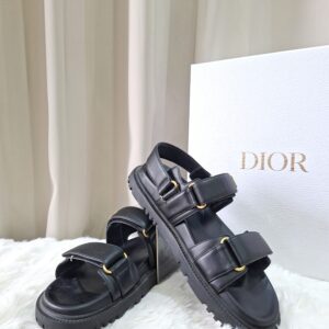 Home Christian Dior Dioract Sandals Black MD062339 with reciept, 2 dustbag, box in Great Condition 8.5/10