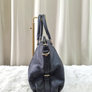 MCM Black Leather Two Way Bag
