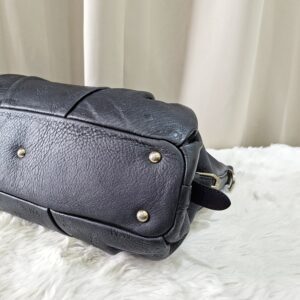 MCM Black Leather Two Way Bag