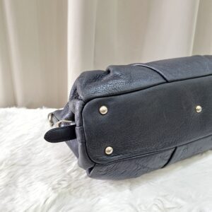 MCM Black Leather Two Way Bag