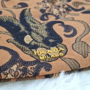 Prada Brocade Jacquard Drawstring Pouch