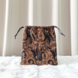 Prada Brocade Jacquard Drawstring Pouch