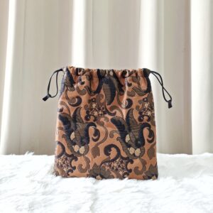 Prada Brocade Jacquard Drawstring Pouch