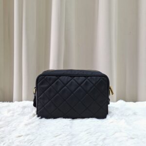 Prada Nero Tessuto Impuntu Camera Bag