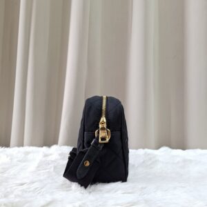Prada Nero Tessuto Impuntu Camera Bag
