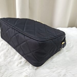 Prada Nero Tessuto Impuntu Camera Bag