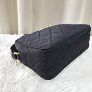 Prada Nero Tessuto Impuntu Camera Bag